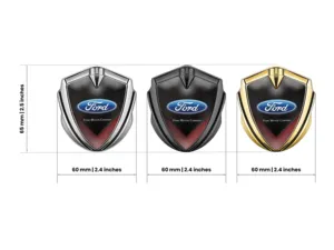 Ford Emblema Metallico Badge Disegno Sportivo Elegante